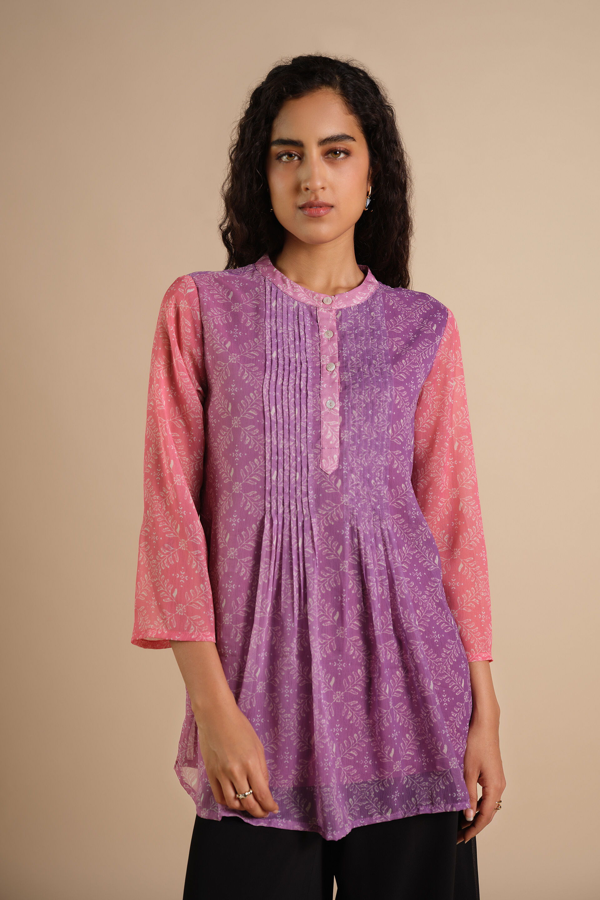 Sunset Noor Top, Lilac, image 3